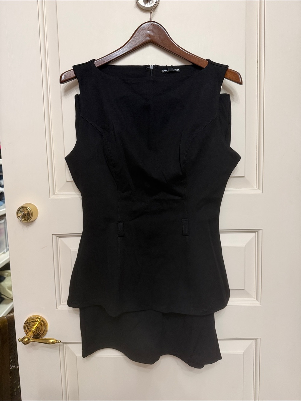 Fashion Nova Black High-Waist Pencil Skirt with top